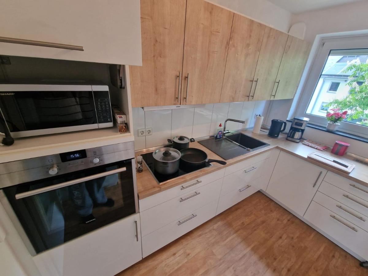 Ecocube Apartment2 Meppen14, Balkon, Kueche, Waschmaschine 외부 사진